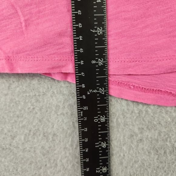 Vineyard Vines Hoodie Womens XL Pink Whale Logo Long Sleeve Slub Cotton T-Shirt - Picture 5 of 7